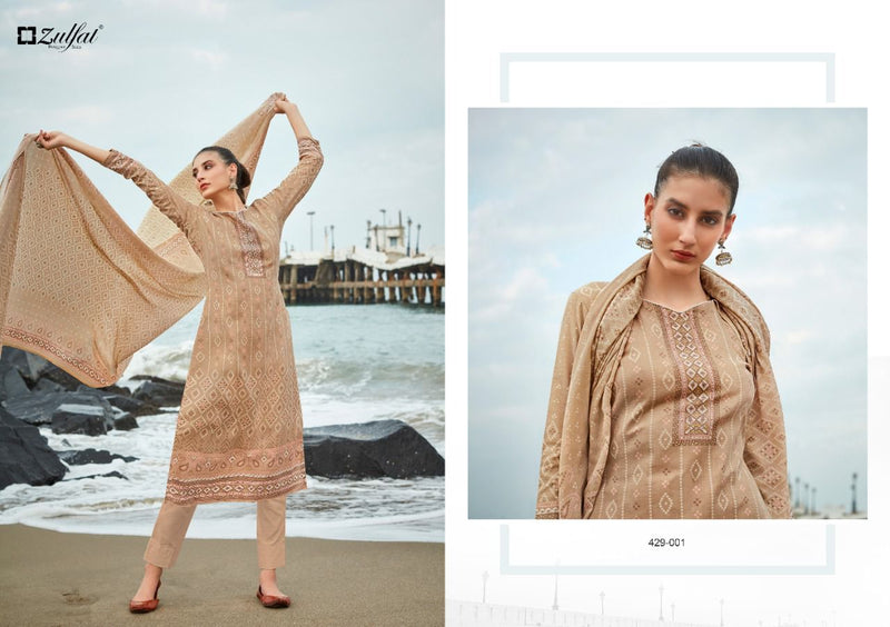 Zulfat Designer Suits Vincee Pure Cotton Festive Wear Salwar Suits
