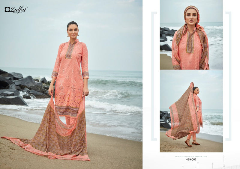 Zulfat Designer Suits Vincee Pure Cotton Festive Wear Salwar Suits