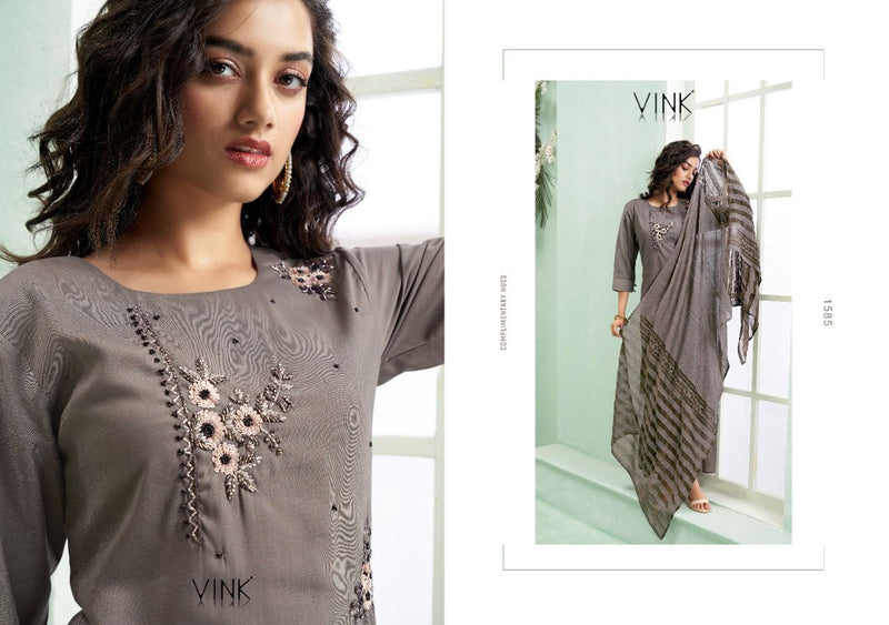 Vink Violini Vol 3 Silk Ready Made Party Wear Salwar Suits With Sharara Style Bottom