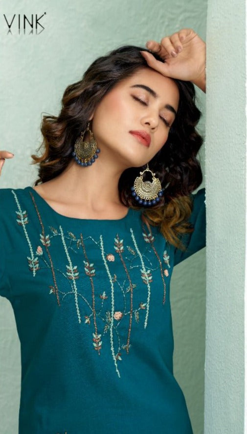 Vink Violini Vol 3 Silk Ready Made Party Wear Salwar Suits With Sharara Style Bottom