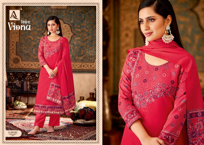 Alok Suit Viona Pashmina With Beautiful Work Stylish Designer Casual Wear Fancy Salwar Kameez