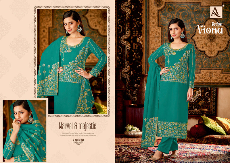 Alok Suit Viona Pashmina With Beautiful Work Stylish Designer Casual Wear Fancy Salwar Kameez