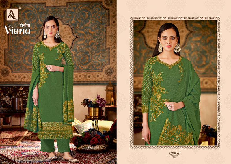 Alok Suit Viona Pashmina With Beautiful Work Stylish Designer Casual Wear Fancy Salwar Kameez