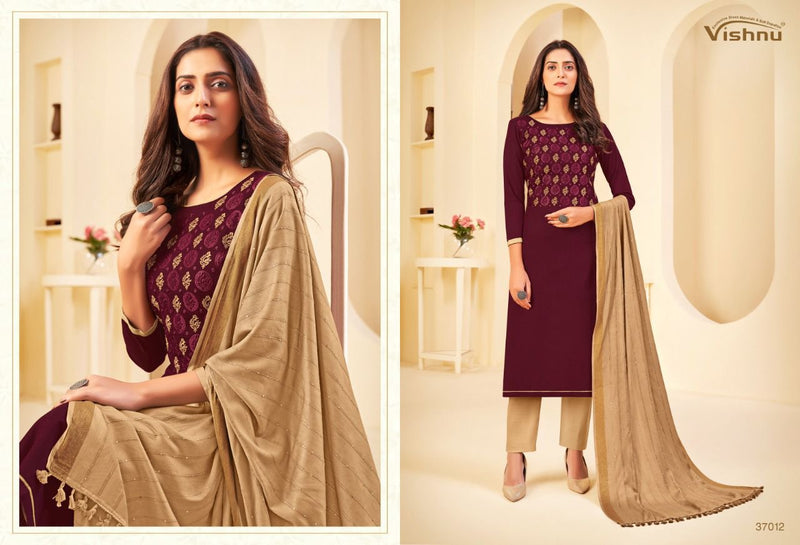 Vishnu Impex Nusrat Cotton Flex Stylish Designer Salwar Suit