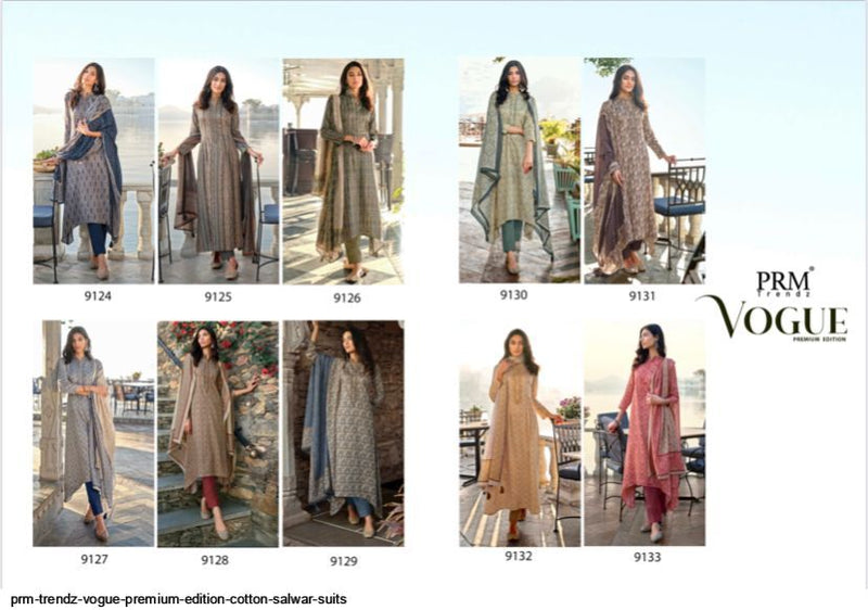 Prm Trendz Vogue Premium Edition Jam Cotton Party Wear Salwar Suits With Elegant Look