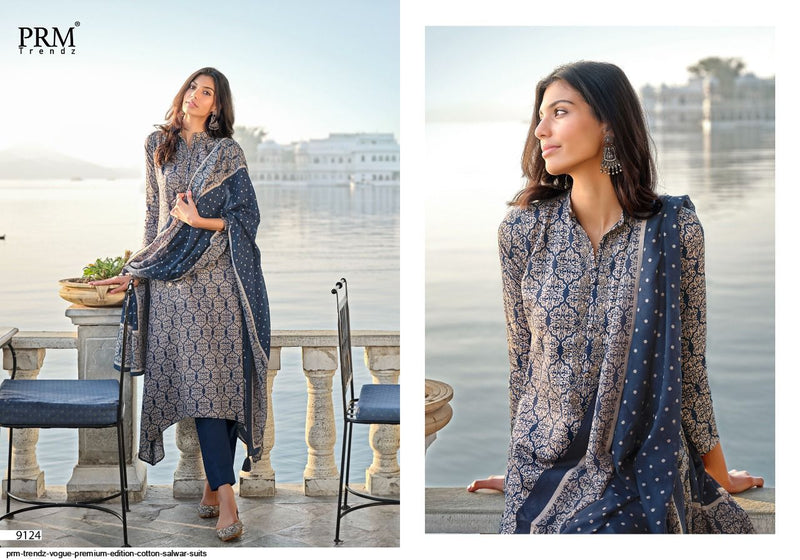 Prm Trendz Vogue Premium Edition Jam Cotton Party Wear Salwar Suits With Elegant Look