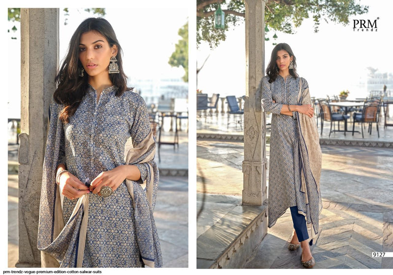 Prm Trendz Vogue Premium Edition Jam Cotton Party Wear Salwar Suits With Elegant Look
