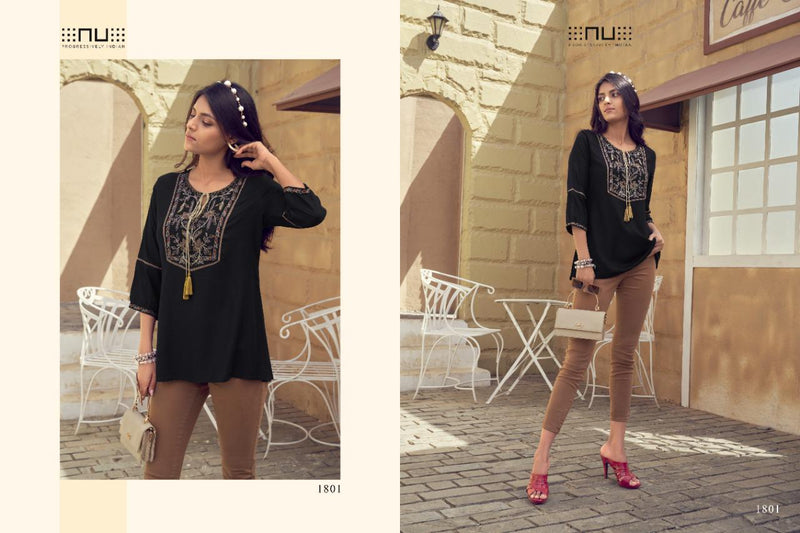 NU Progressively Indian Vol 18 Rayon Fancy Top Style Casual Wear Kurtis