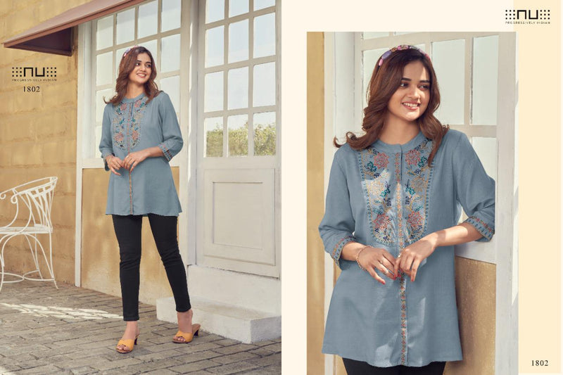 NU Progressively Indian Vol 18 Rayon Fancy Top Style Casual Wear Kurtis