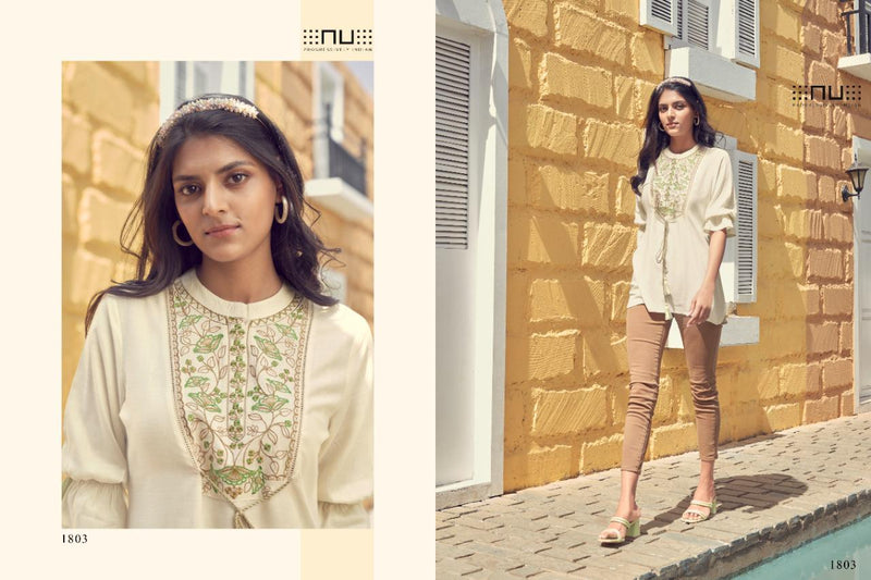 NU Progressively Indian Vol 18 Rayon Fancy Top Style Casual Wear Kurtis