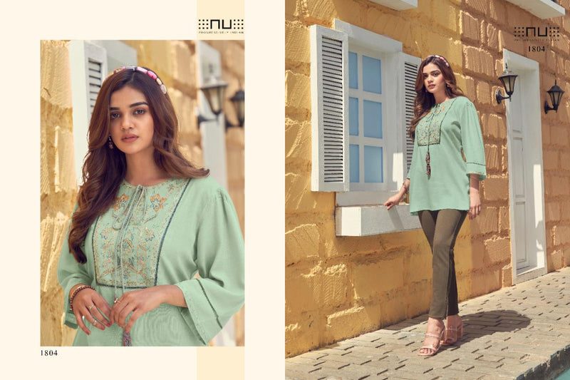 NU Progressively Indian Vol 18 Rayon Fancy Top Style Casual Wear Kurtis