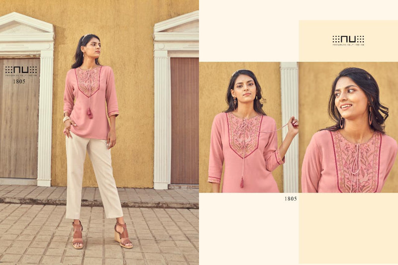 NU Progressively Indian Vol 18 Rayon Fancy Top Style Casual Wear Kurtis