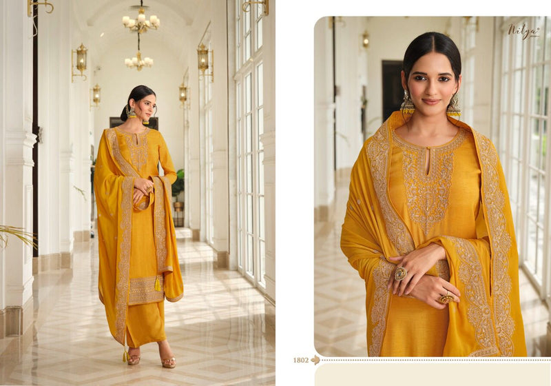Lt Nitya Vol 118 Linen Silk With Beautiful Embroidery Work Stylish Designer Festive Wear Salwar Kameez