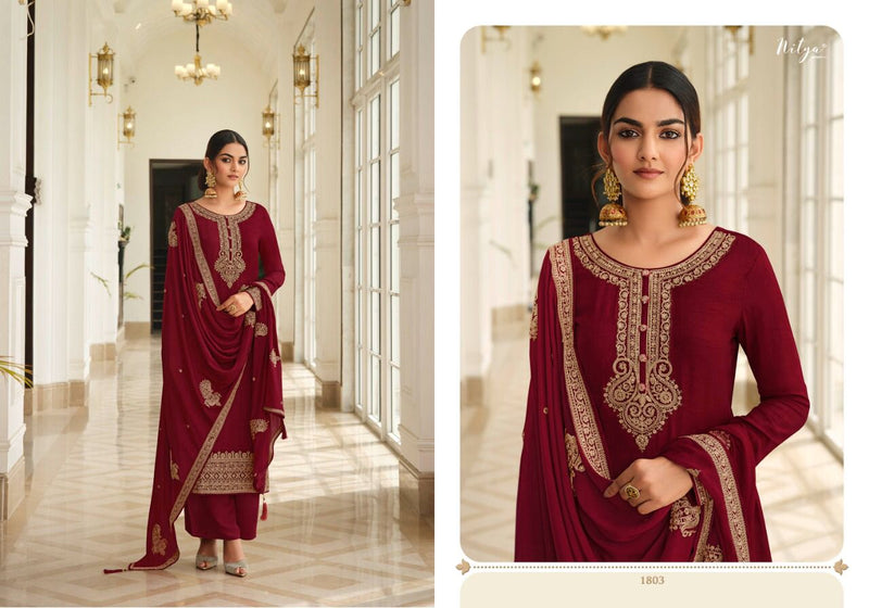 Lt Nitya Vol 118 Linen Silk With Beautiful Embroidery Work Stylish Designer Festive Wear Salwar Kameez