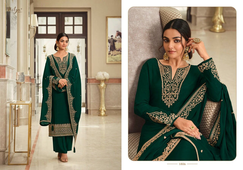 Lt Nitya Vol 118 Linen Silk With Beautiful Embroidery Work Stylish Designer Festive Wear Salwar Kameez