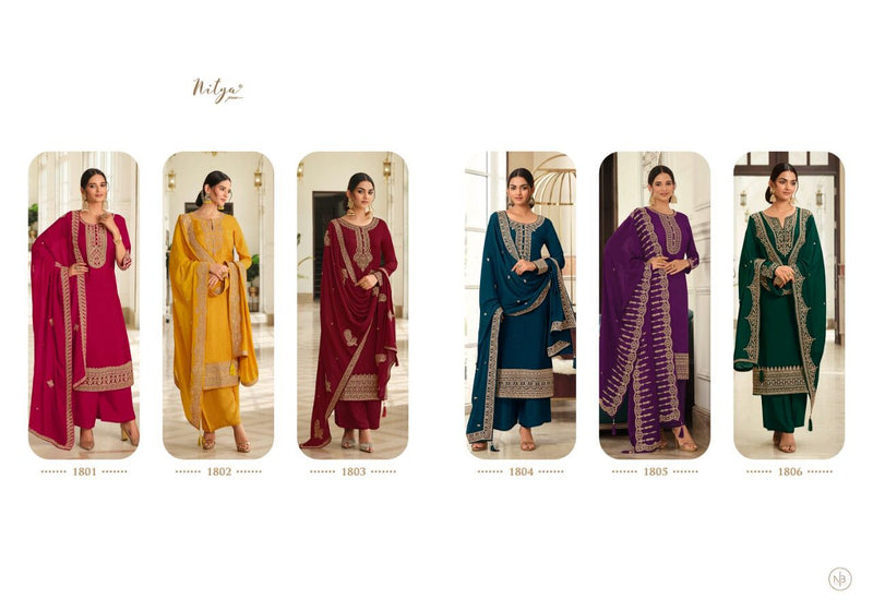 Lt Nitya Vol 118 Linen Silk With Beautiful Embroidery Work Stylish Designer Festive Wear Salwar Kameez
