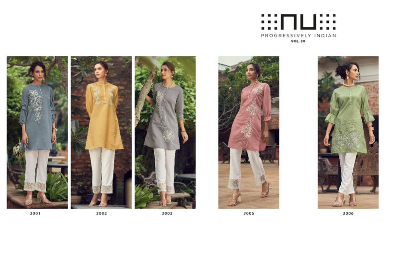 Nu Progressivelyat Indian Vol 30 Viscose With Fancy Embroidery Work Stylish Designer Fancy Kurti