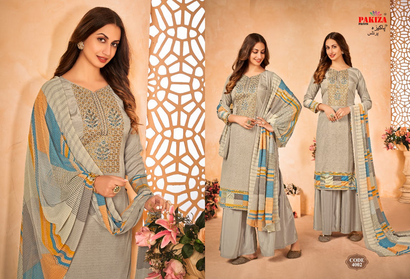 Pakiza Volume 4 French Crape Causal Wear Salwar Suit