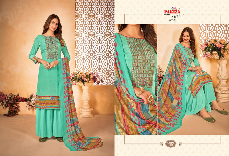 Pakiza Volume 4 French Crape Causal Wear Salwar Suit