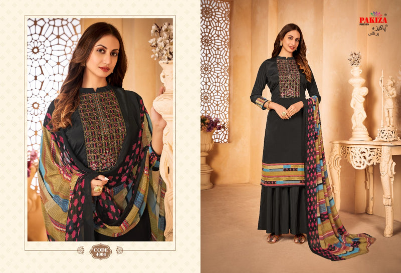 Pakiza Volume 4 French Crape Causal Wear Salwar Suit