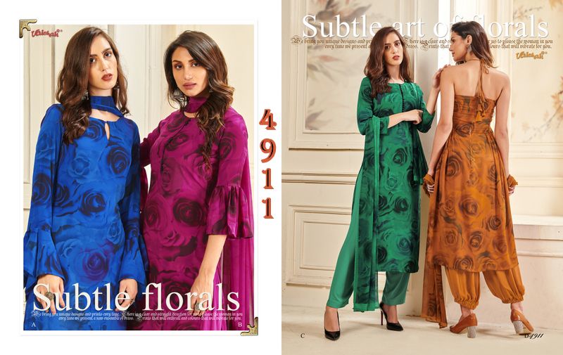 Vaishali 4900 Series Crepe Digital Printed Salwar Suit