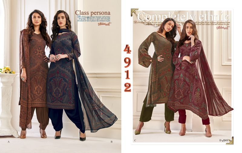 Vaishali 4900 Series Crepe Digital Printed Salwar Suit