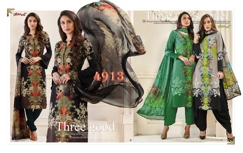 Vaishali 4900 Series Crepe Digital Printed Salwar Suit