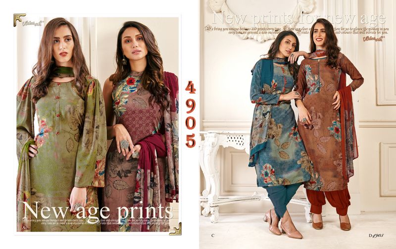 Vaishali 4900 Series Crepe Digital Printed Salwar Suit