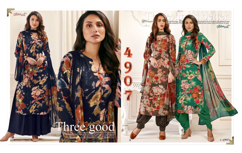 Vaishali 4900 Series Crepe Digital Printed Salwar Suit