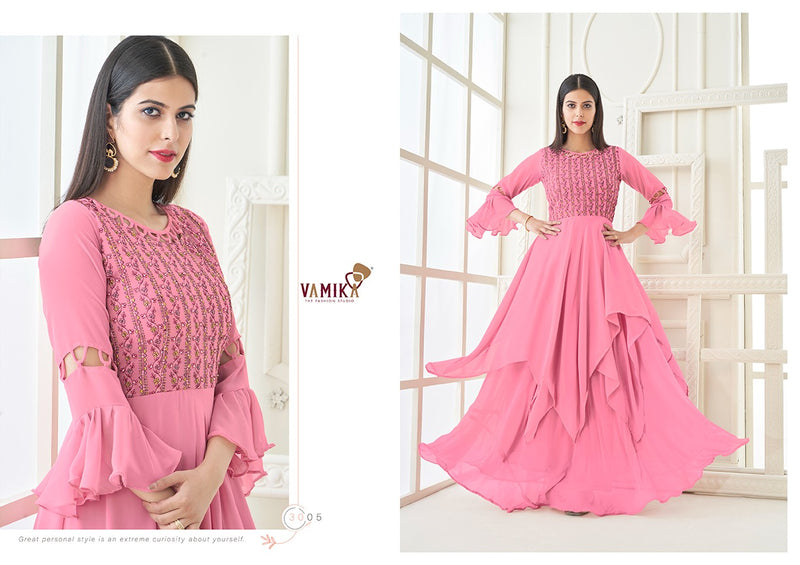 Vamika Fashion Vihana Georgette With Heavy  Embroidery  With Handwork gown