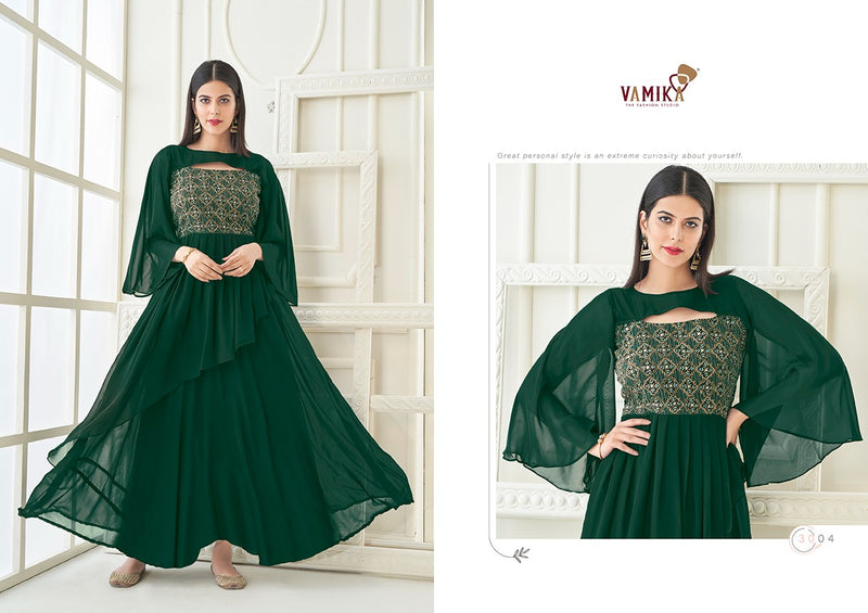 Vamika Fashion Vihana Georgette With Heavy  Embroidery  With Handwork gown