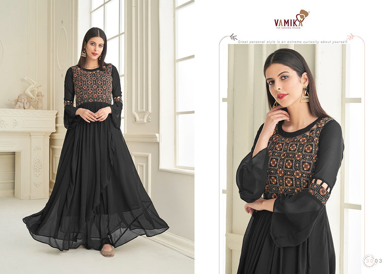 Vamika Fashion Vihana Georgette With Heavy  Embroidery  With Handwork gown