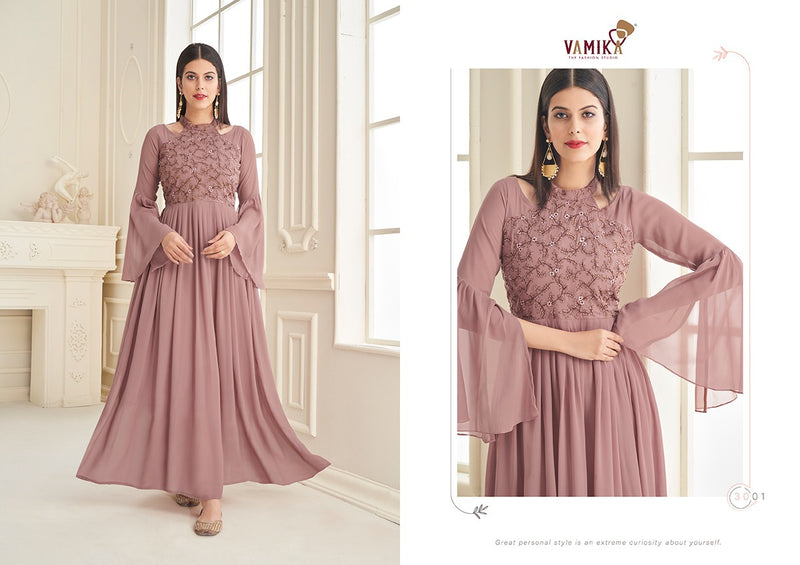 Vamika Fashion Vihana Georgette With Heavy  Embroidery  With Handwork gown
