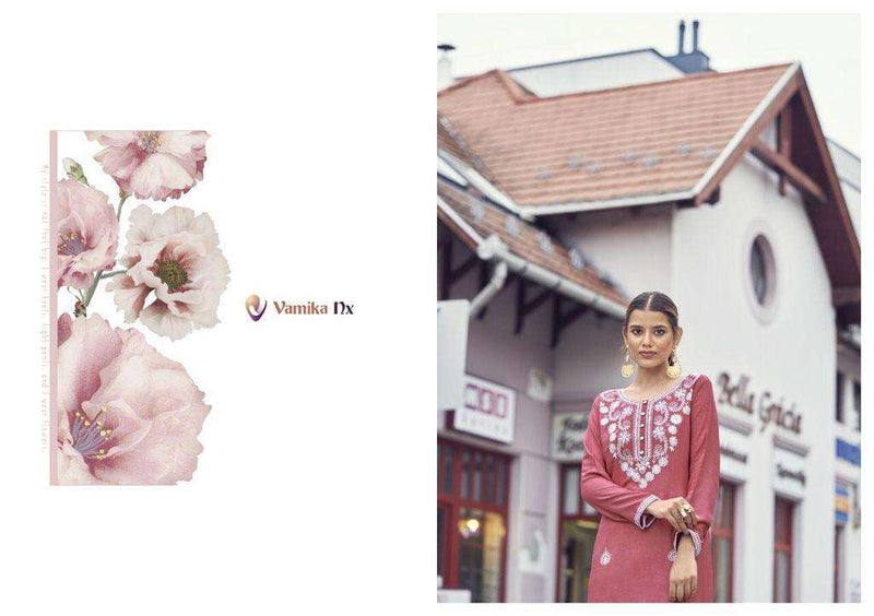 Vamika Rooh Vol 2 Pure Rayon Viscose Lucknowi Kurti Wear