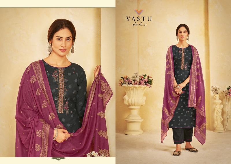 Vastu Tex Netra Vol 4 Lawn Cotton Print With Heavy Work Salwar Suit