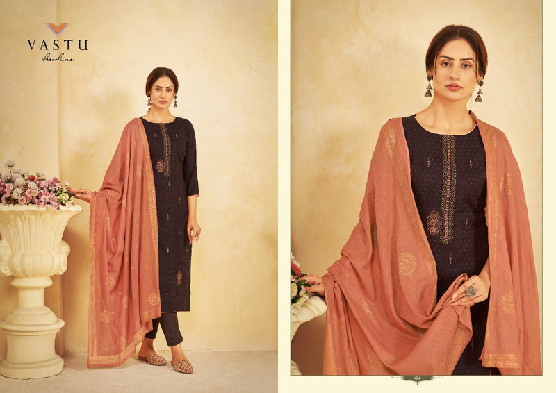 Vastu Tex Netra Vol 4 Lawn Cotton Print With Heavy Work Salwar Suit