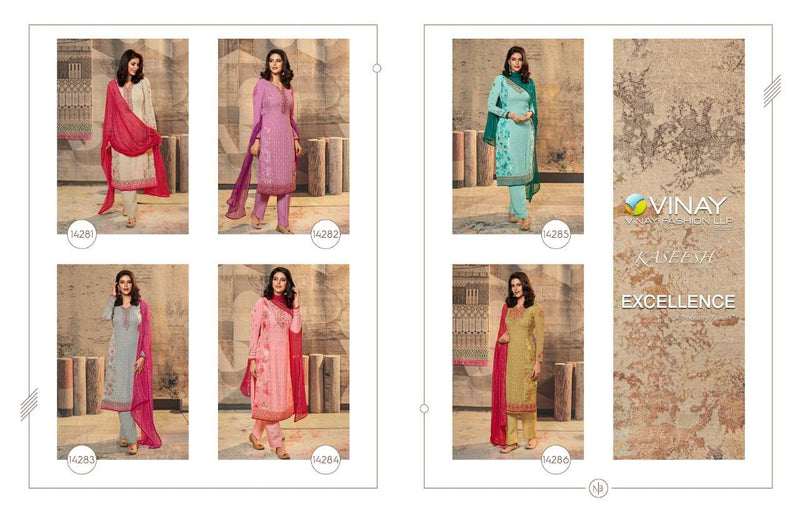 Vinay Fashion Launch By Excellence Brasso Digital Printed With Embroidery Work Casual Wear Salwar Suit