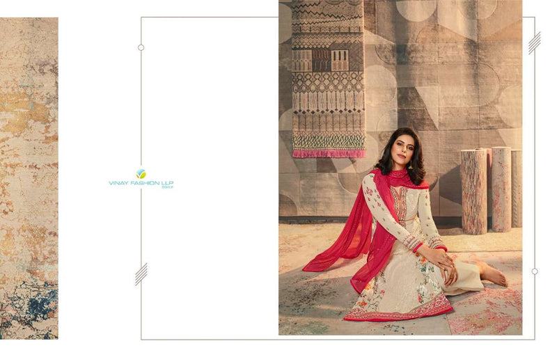 Vinay Fashion Launch By Excellence Brasso Digital Printed With Embroidery Work Casual Wear Salwar Suit