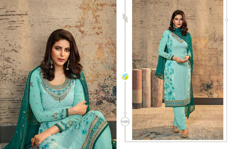 Vinay Fashion Launch By Excellence Brasso Digital Printed With Embroidery Work Casual Wear Salwar Suit
