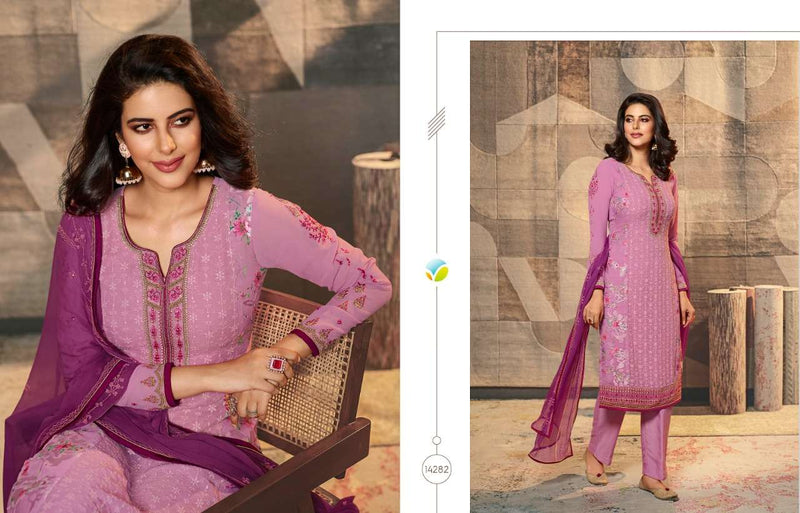 Vinay Fashion Launch By Excellence Brasso Digital Printed With Embroidery Work Casual Wear Salwar Suit