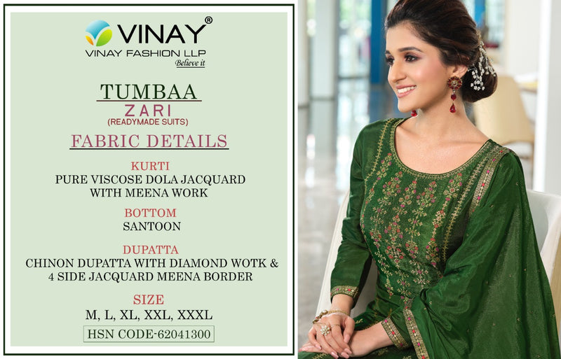 Vinay Fashion Llp Pure Viscose Dola Jacquard With Meena Work Kurti