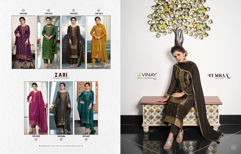 Vinay Fashion Llp Pure Viscose Dola Jacquard With Meena Work Kurti