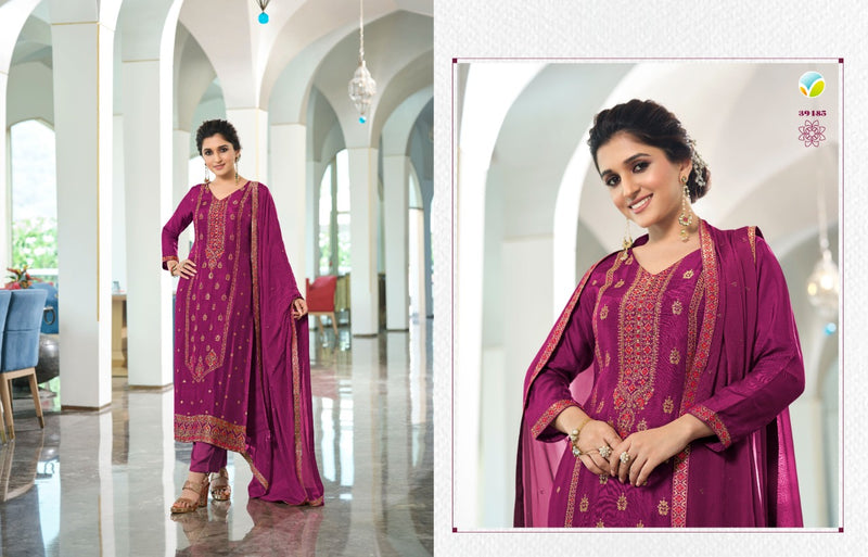 Vinay Fashion Llp Pure Viscose Dola Jacquard With Meena Work Kurti