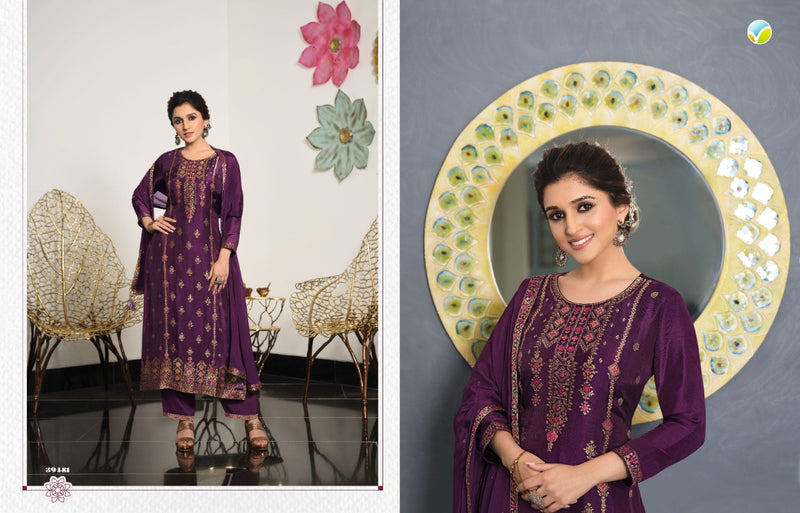 Vinay Fashion Llp Pure Viscose Dola Jacquard With Meena Work Kurti