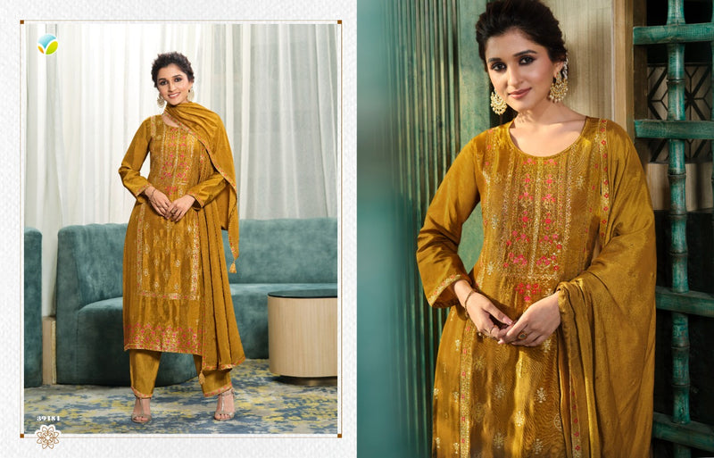 Vinay Fashion Llp Pure Viscose Dola Jacquard With Meena Work Kurti