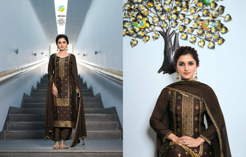 Vinay Fashion Llp Pure Viscose Dola Jacquard With Meena Work Kurti