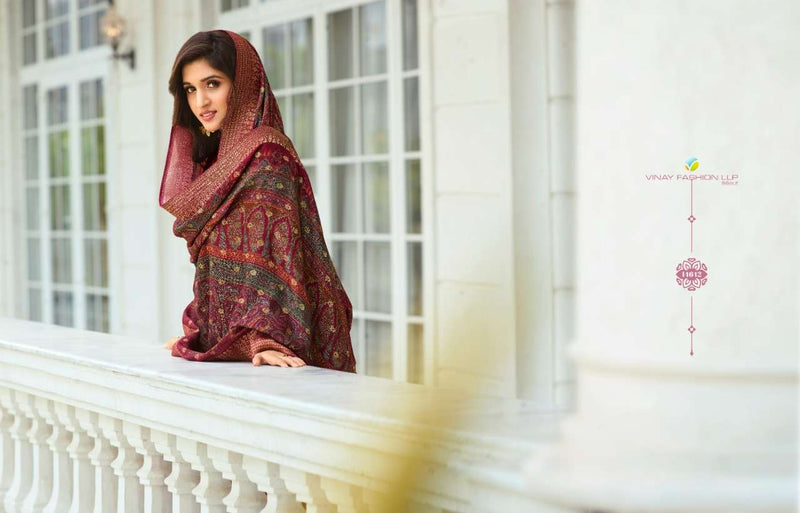 Vinay Fashion Pashmina Digital Jacquard Top With Digital Print Salwar Suit