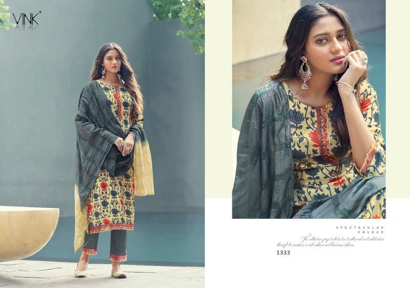 Vink Symphony Vol 2 Pure Muslin In Kurta And Pants