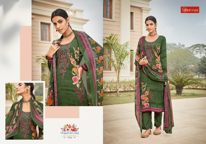 Vishwam Fabrics Espresso vol 5 Crepe Heavy Georgette Salwar Suit