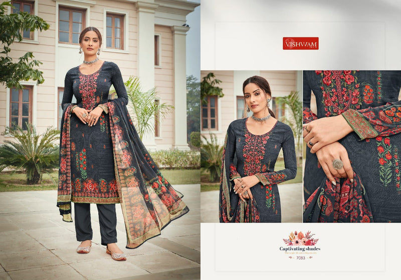 Vishwam Fabrics Espresso vol 5 Crepe Heavy Georgette Salwar Suit